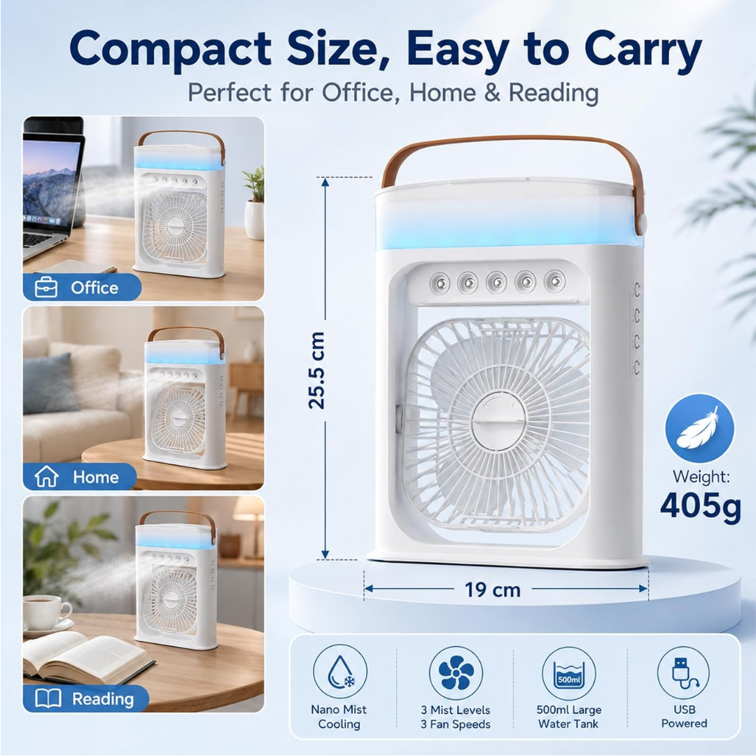 Climatizador personal portátil 4 en 1⭐